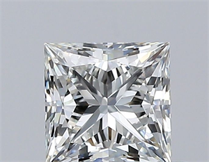 Picture of Natural Diamond 0.44 Carats, Princess with  Cut, I Color, IF Clarity and Certified by GIA