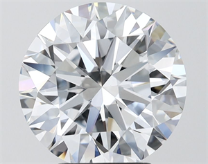 Picture of Lab Grown Diamond 4.02 Carats, Round with Ideal Cut, F Color, VVS2 Clarity and Certified by IGI