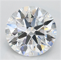 Lab Grown Diamond 2.27 Carats, Round with Excellent Cut, D Color, IF Clarity and Certified by GIA