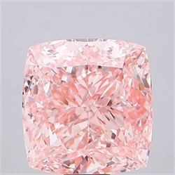 Picture of Lab Grown Diamond 24.03 Carats, CUSHION MODIFIED with  Cut, Fancy Vivid Pink Color, VS1 Clarity and Certified by IGI