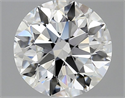 Natural Diamond 2.55 Carats, Round with Excellent Cut, E Color, VS1 Clarity and Certified by GIA