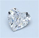 1.13 quilates, Corazón Diamante , Color D, claridad SI2 y certificado por IGI be