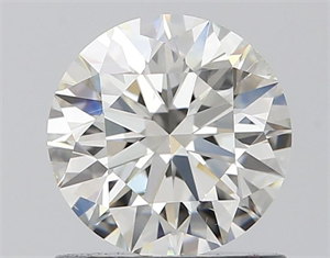 Picture of Natural Diamond 0.90 Carats, Round with Excellent Cut, I Color, SI1 Clarity and Certified by GIA