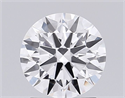 Lab Grown Diamond 1.52 Carats, Round with Ideal Cut, D Color, VVS2 Clarity and Certified by IGI