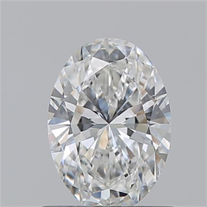 Picture of Natural Diamond 0.74 Carats, Oval with  Cut, F Color, VVS1 Clarity and Certified by GIA
