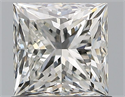 Natural Diamond 1.20 Carats, Princess with  Cut, H Color, VS1 Clarity and Certified by GIA
