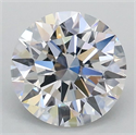 Lab Grown Diamond 1.07 Carats, Round with Ideal Cut, D Color, VS1 Clarity and Certified by IGI