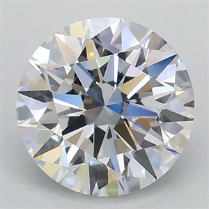Picture of Lab Grown Diamond 1.07 Carats, Round with Ideal Cut, D Color, VS1 Clarity and Certified by IGI