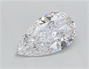 Natural Diamond 1.00 Carats, Pear with  Cut, D Color, I1 Clarity and Certified by GIA