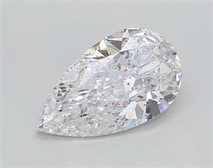 Picture of Natural Diamond 1.00 Carats, Pear with  Cut, D Color, I1 Clarity and Certified by GIA