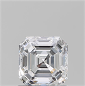 Natural Diamond 1.06 Carats, Asscher with  Cut, D Color, IF Clarity and Certified by GIA