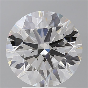 Picture of Lab Grown Diamond 4.10 Carats, Round with Ideal Cut, E Color, VVS2 Clarity and Certified by IGI