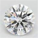 Lab Grown Diamond 3.18 Carats, Round with Excellent Cut, D Color, VVS1 Clarity and Certified by GIA