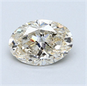 Diamante Natural 1.03 quilates, Ovalado , Color L, claridad VVS1 y certificado GIA