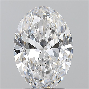 Foto Diamante Natural 2.01 quilates, Ovalado , Color D, claridad SI2 y certificado GIA de