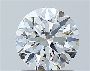 Foto Diamante Natural 0.90 quilates, Redondo , Color F, claridad SI1 y certificado GIA de