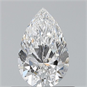 Natural Diamond 0.54 Carats, Pear with  Cut, D Color, VVS2 Clarity and Certified by GIA