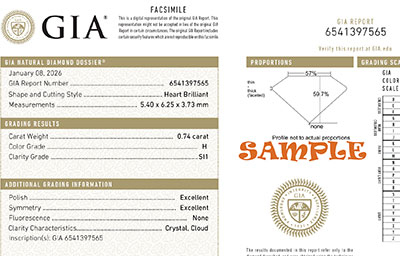 Ready, Heart Diamond 0.74 GIA H SI1, Heart halo engagement ring