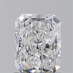 Picture of Natural Diamond 1.23 Carats, Radiant with  Cut, E Color, VS2 Clarity and Certified by GIA