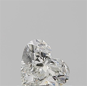 Picture of Natural Diamond 0.51 Carats, Heart with  Cut, I Color, SI2 Clarity and Certified by GIA