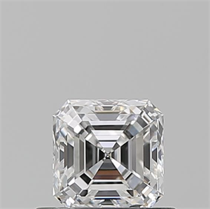 Picture of Natural Diamond 0.53 Carats, Asscher with  Cut, E Color, VS1 Clarity and Certified by GIA