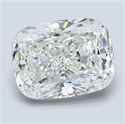 Diamante Natural 3.51 quilates, Del cojín , Color G, claridad VVS2 y certificado GIA