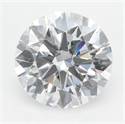 Lab Grown Diamond 2.96 Carats, Round with Ideal Cut, D Color, VVS1 Clarity and Certified by IGI