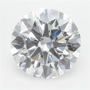 Picture of Lab Grown Diamond 2.96 Carats, Round with Ideal Cut, D Color, VVS1 Clarity and Certified by IGI