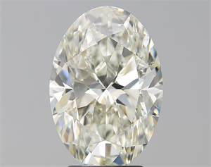 Picture of Natural Diamond 4.01 Carats, Oval with  Cut, L Color, SI1 Clarity and Certified by GIA
