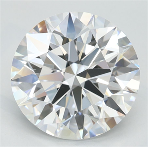 Picture of Lab Grown Diamond 3.03 Carats, Round with Excellent Cut, D Color, FL Clarity and Certified by GIA