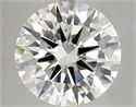 Lab Grown Diamond 8.03 Carats, Round with Excellent Cut, F Color, VVS2 Clarity and Certified by IGI