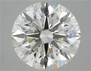 Picture of Natural Diamond 9.00 Carats, Round with Excellent Cut, J Color, SI2 Clarity and Certified by HRD