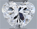 Natural Diamond 0.30 Carats, Heart with  Cut, D Color, IF Clarity and Certified by GIA