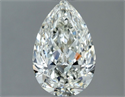 Natural Diamond 1.21 Carats, Pear with  Cut, H Color, VS1 Clarity and Certified by IGI