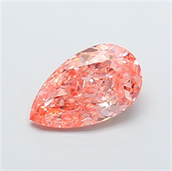Picture of Lab Grown Diamond 1.77 Carats, Pear with  Cut, Fancy Vivid Pink Color, VS1 Clarity and Certified by IGI