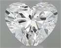 Natural Diamond 0.33 Carats, Heart with  Cut, D Color, VVS2 Clarity and Certified by GIA