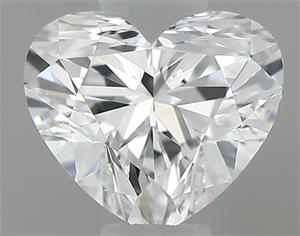 Picture of Natural Diamond 0.33 Carats, Heart with  Cut, D Color, VVS2 Clarity and Certified by GIA