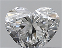 Natural Diamond 0.32 Carats, Heart with  Cut, F Color, VS2 Clarity and Certified by GIA