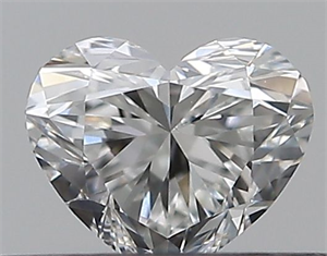 Picture of Natural Diamond 0.32 Carats, Heart with  Cut, F Color, VS2 Clarity and Certified by GIA