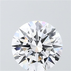 Picture of Lab Grown Diamond 2.00 Carats, Round with Ideal Cut, D Color, VVS2 Clarity and Certified by IGI