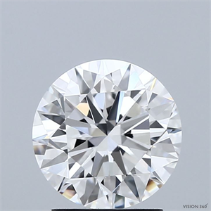 Picture of Lab Grown Diamond 2.00 Carats, Round with Excellent Cut, D Color, VVS1 Clarity and Certified by IGI