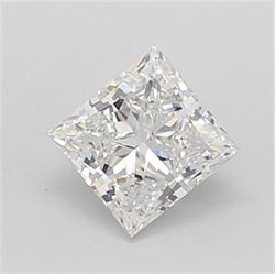 Picture of Lab Grown Diamond 2.01 Carats, Princess with  Cut, Fancy Vivid Green Color, VVS2 Clarity and Certified by IGI