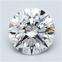 Diamante Natural 1.71 quilates, Redondo , Color E, claridad VVS2 y certificado GIA