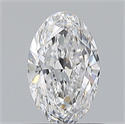 Natural Diamond 0.50 Carats, Oval with  Cut, E Color, VVS1 Clarity and Certified by GIA