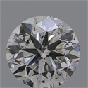 Natural Diamond 0.91 Carats, Round with Very Good Cut, E Color, I1 Clarity and Certified by GIA
