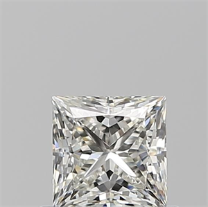 Picture of Natural Diamond 0.62 Carats, Princess with  Cut, I Color, VVS2 Clarity and Certified by GIA