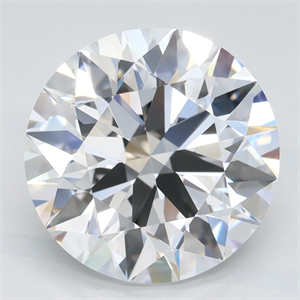 Picture of Lab Grown Diamond 4.02 Carats, Round with Excellent Cut, D Color, VVS2 Clarity and Certified by GIA