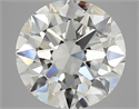 Natural Diamond 5.01 Carats, Round with Excellent Cut, J Color, VVS1 Clarity and Certified by GIA