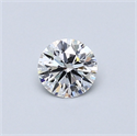 Diamante Natural 0.41 quilates, Redondo , Color F, claridad VVS2 y certificado GIA