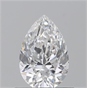 Diamante Natural 0.70 quilates, De pera , Color E, claridad VS1 y certificado GIA